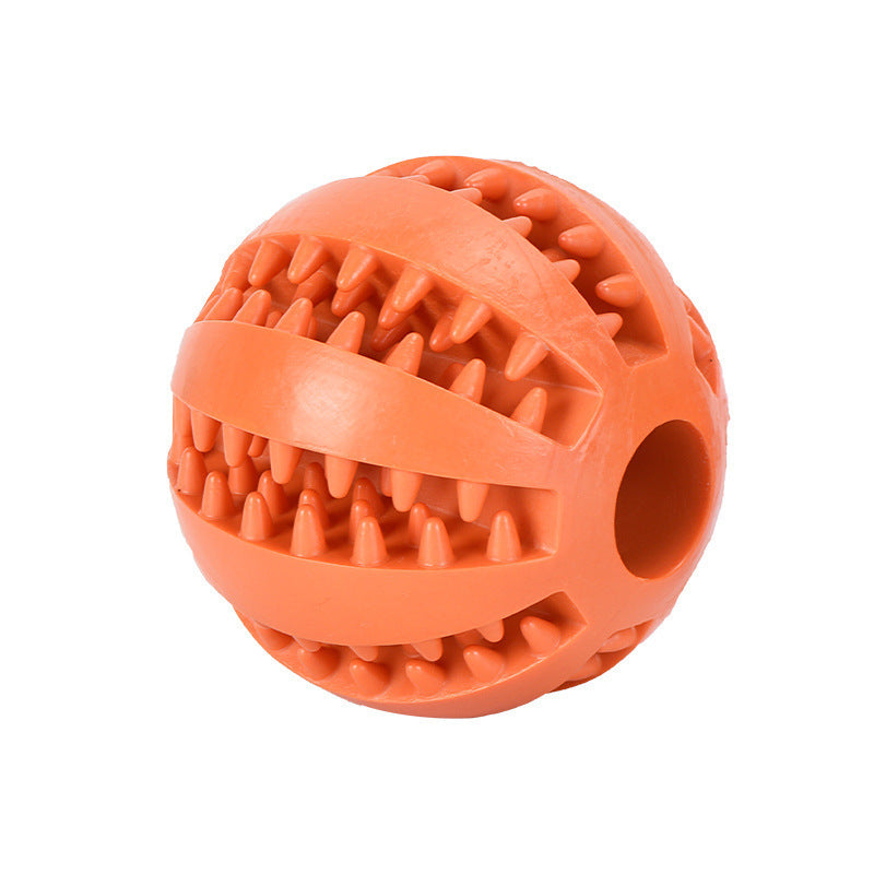Durable chewing toy ball for pets, rubber bouncing ball