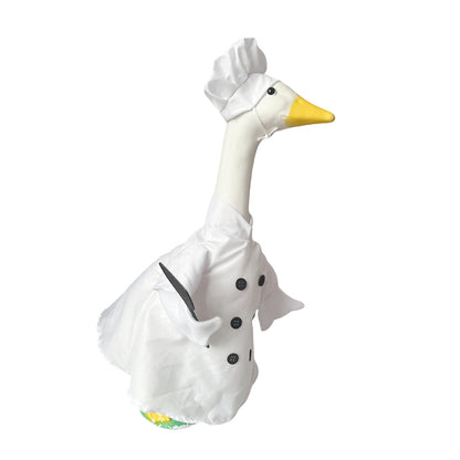 PorchGoose Costume Chef Apron Chef Outfit Outdoor Goose Decoration Costume Props