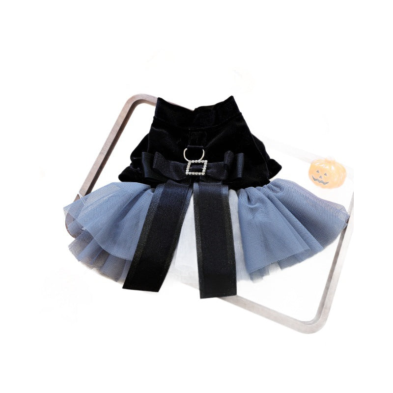 Pet Dog Cat Clothing Halloween Phantom Wedding Dress Princess Dress for Small Dogs