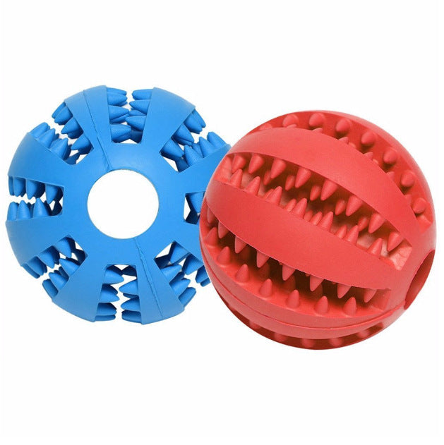 Durable chewing toy ball for pets, rubber bouncing ball