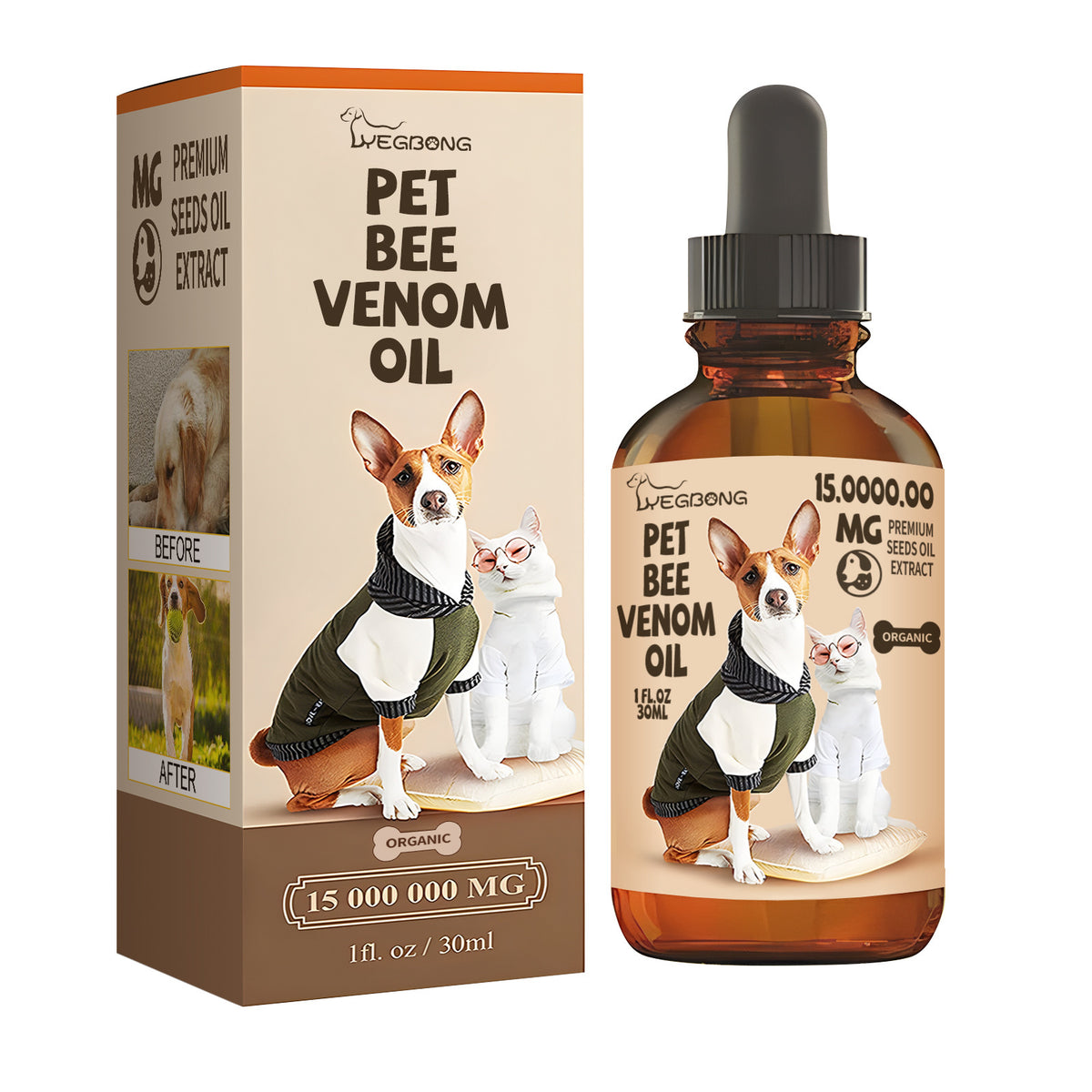 Pet Bee Venom Oil, Joint Care For Cats And Dogs Relieves Joint Pain For Pets Pet Care Water
